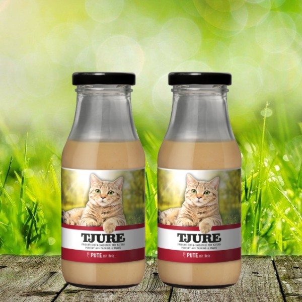 TJURE für Katze - Doppelpack Pute & Reis