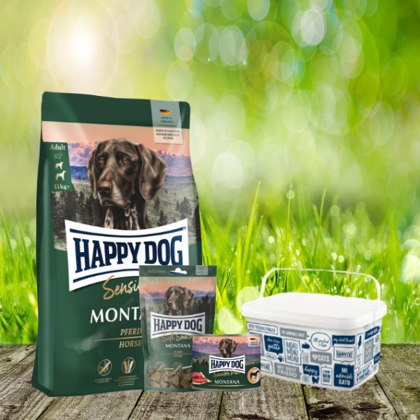 Happy Dog Montana Kennenlernpaket 4-teilig