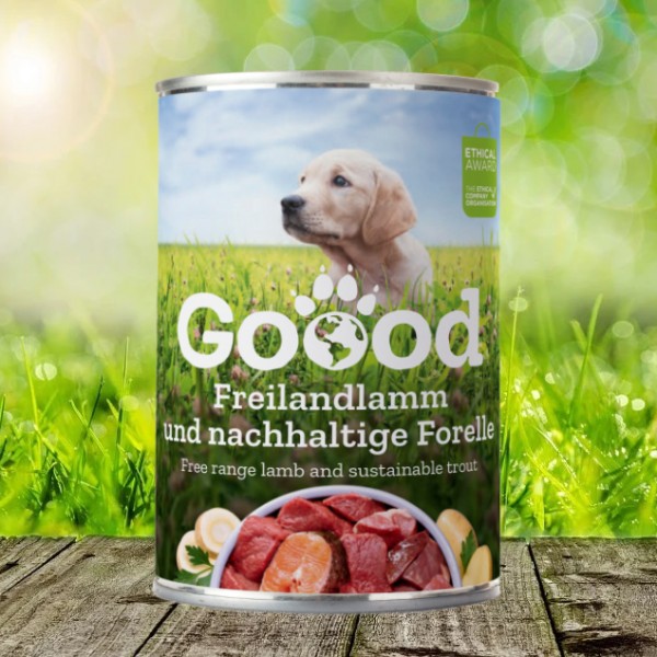 Goood "Junior Freilandlamm & Nachhaltige Forelle" 12 x 400 g Dose