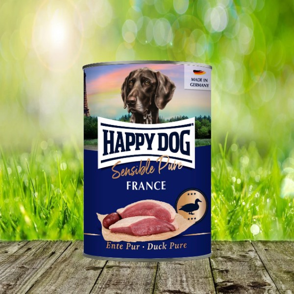 Happy Dog Sensible Pure France (vorher Happy Dog Dose Ente Pur) 10 + 2 Aktion