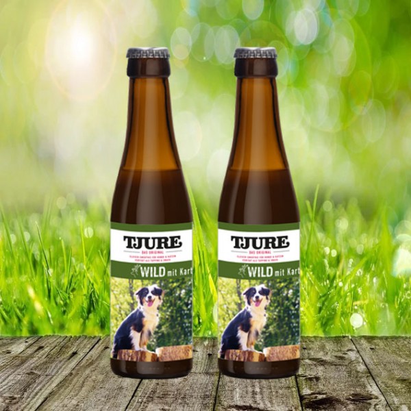 TJURE für Hunde - Wild/Hirsch mit Kartoffel Doppelpack (2 x 220 ml)