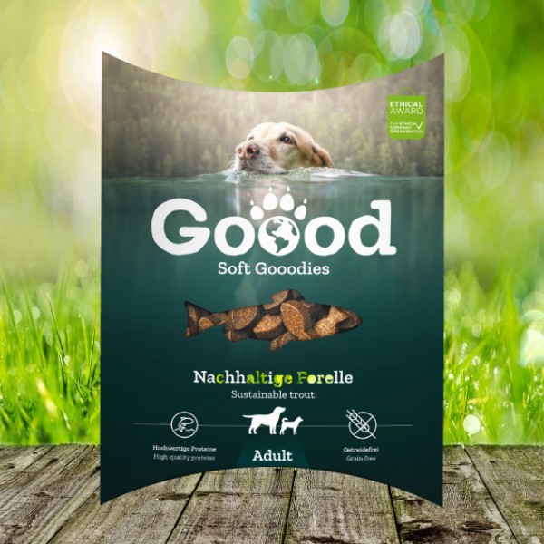 Gooodies Soft Snack "Adult Nachhaltige Forelle" 8 x 100 g